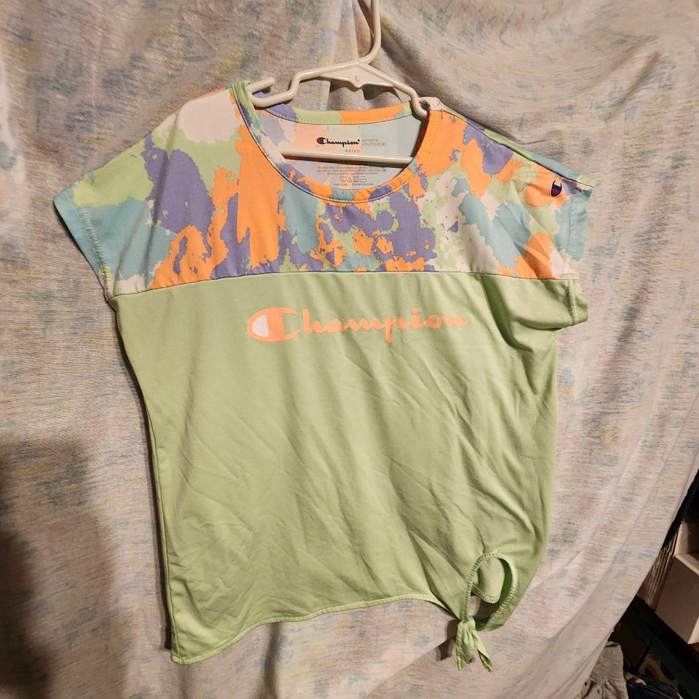 Champion Girls 10/12 Shirt that has Tie at Bottom on the Side